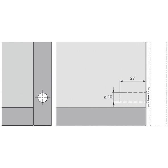 Thumbnail - Hettich, Türbeschlag + Scharnier, Push-to-open Lock, zum Einbohren
