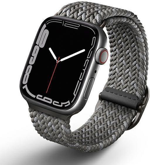 Actual product image Uniq pasek Aspen Apple Watch 44424549 mm Series 45678SESE2Ultra Braided EN szary (45 mm, 44 mm, 42 mm, 49 mm, Plastic)