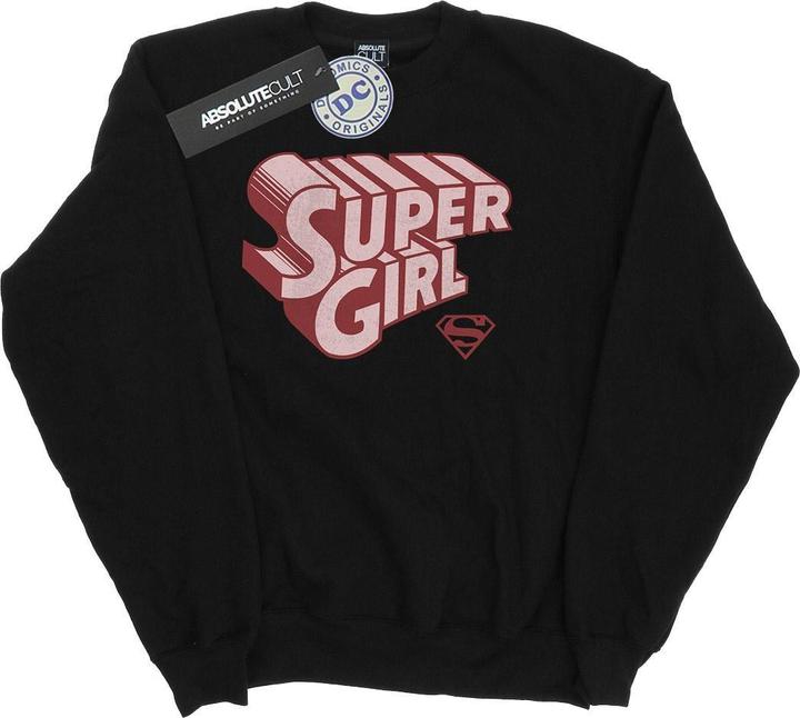 Produktbild Supergirl Retro Logo Sweatshirt Mädchen (152, 158)