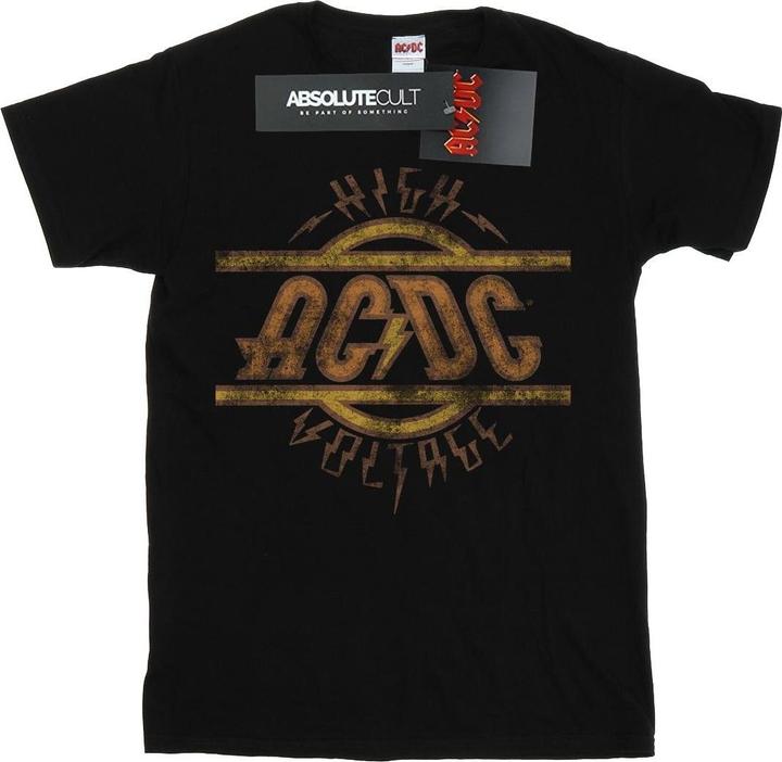 Image du produit AC/DC T-shirt en coton avec logo en relief High Voltage pour filles (128)