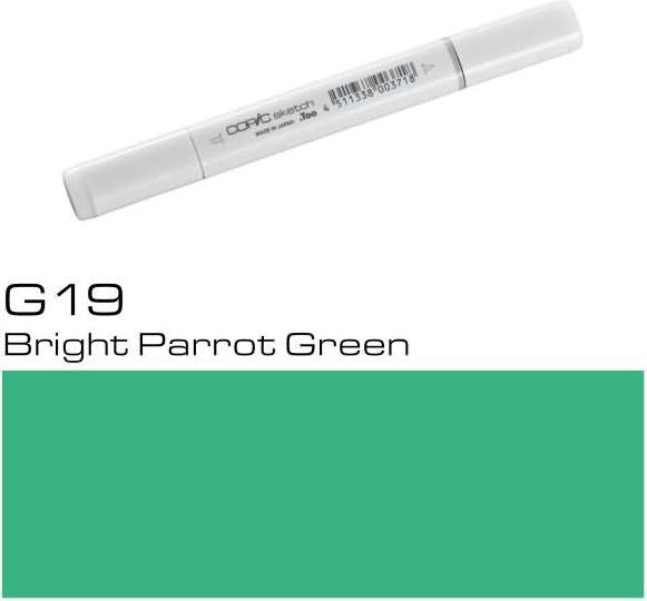 Image du produit Copic Sketch type G - 19 (G19 - Vert Parrot brillant, 1 x)