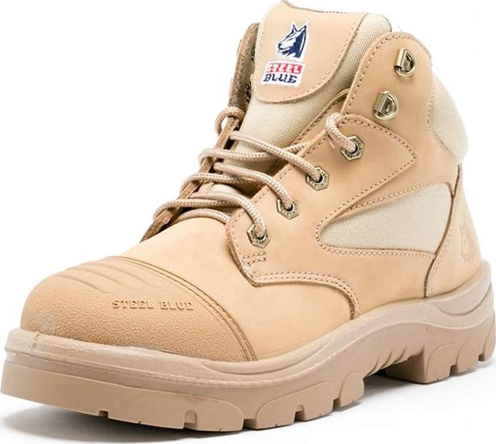 Steel Blue Parkes Zip Scuff S3 SAND shoes (S3, 43)