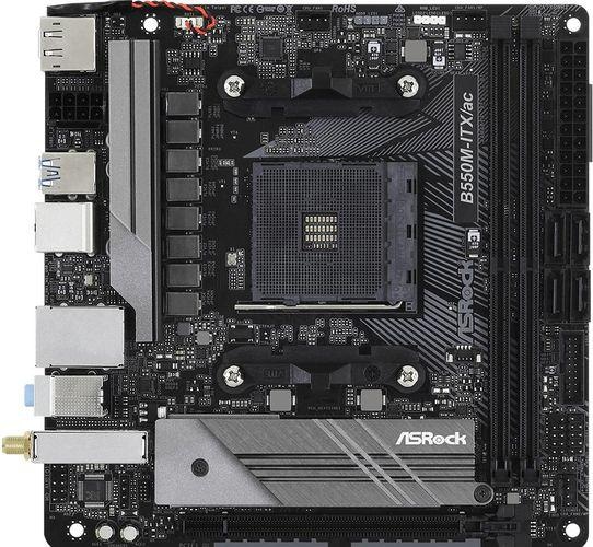 Productafbeelding AsRock B550M-ITX/ac (AM4, AMD B550, Mini-ITX)