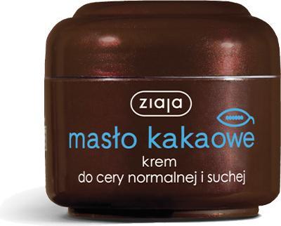 Actual product image Ziaja Cocoa Butter Cream Improving Colour Scores Score Normal And Dry 50Ml (Body butter, Body cream, 50 ml)