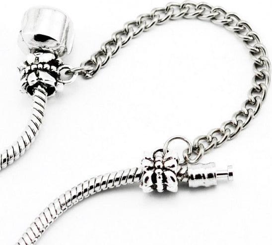 Immagine prodotto Hermex Ciondolo a catena con strass placcato argento - Argenteo (Lega metallica 925 e strass)