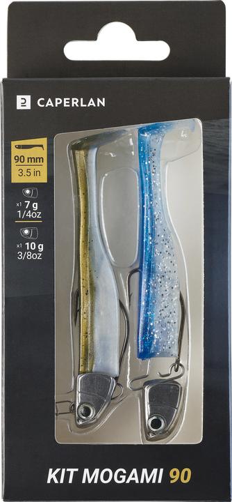 Immagine prodotto Caperlan Set di piume in gomma Mogami 90 Shad (9 cm)