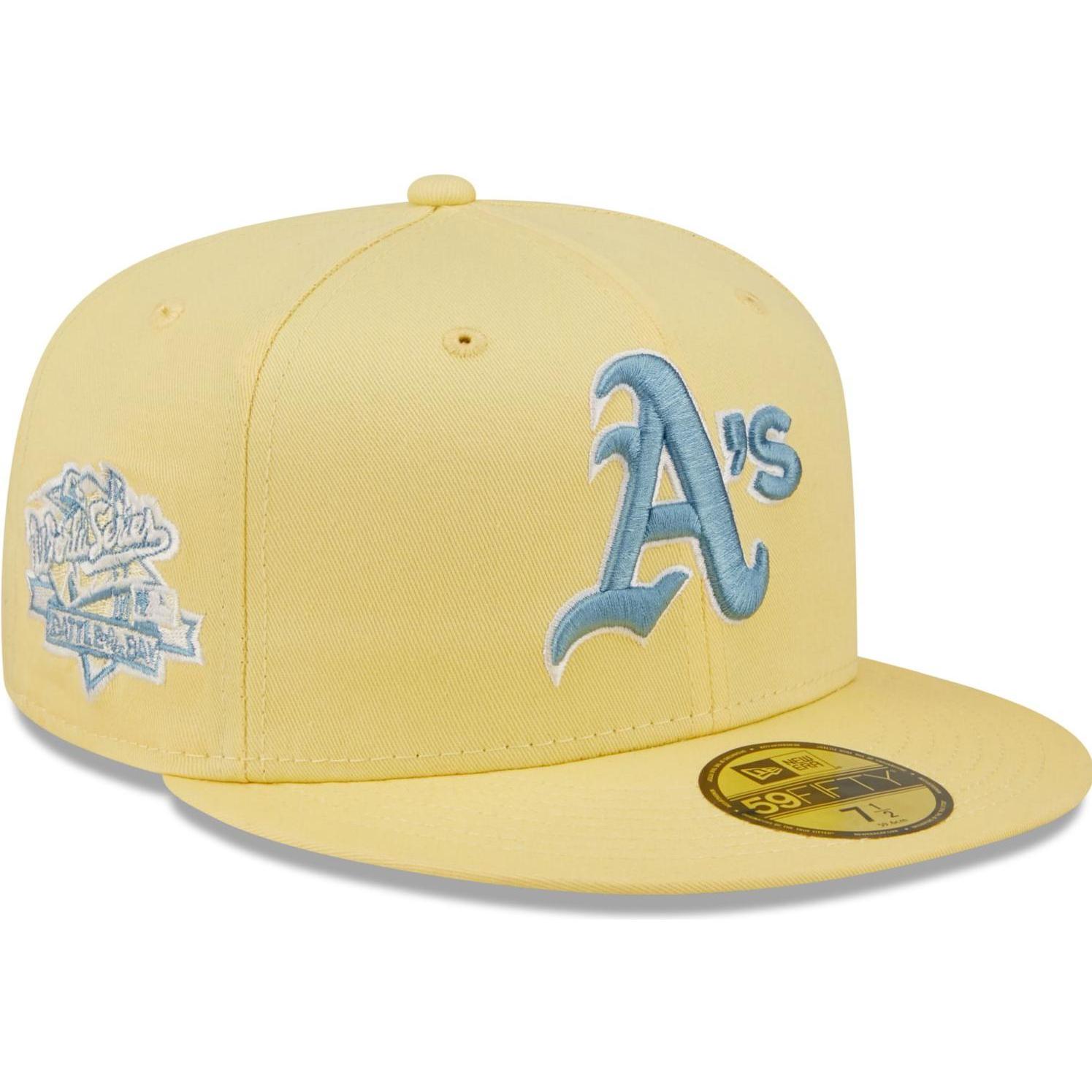 New Era, Herren, Cap, 59Fifty Cap - COOPERSTOWN Oakland Athletics - 8, Gelb, (8)
