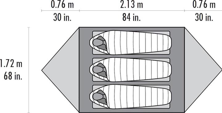 Actual product image Msr Mutha Hubba NX (Dome tent, 2.07 kg, 3 persons)