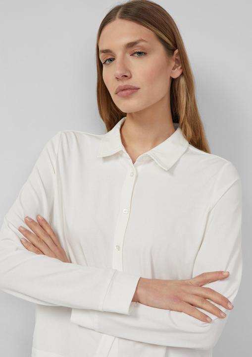 Immagine prodotto s.Oliver T-Shirt Verkürzte Jerseybluse mit Elastikbund hinten (48)