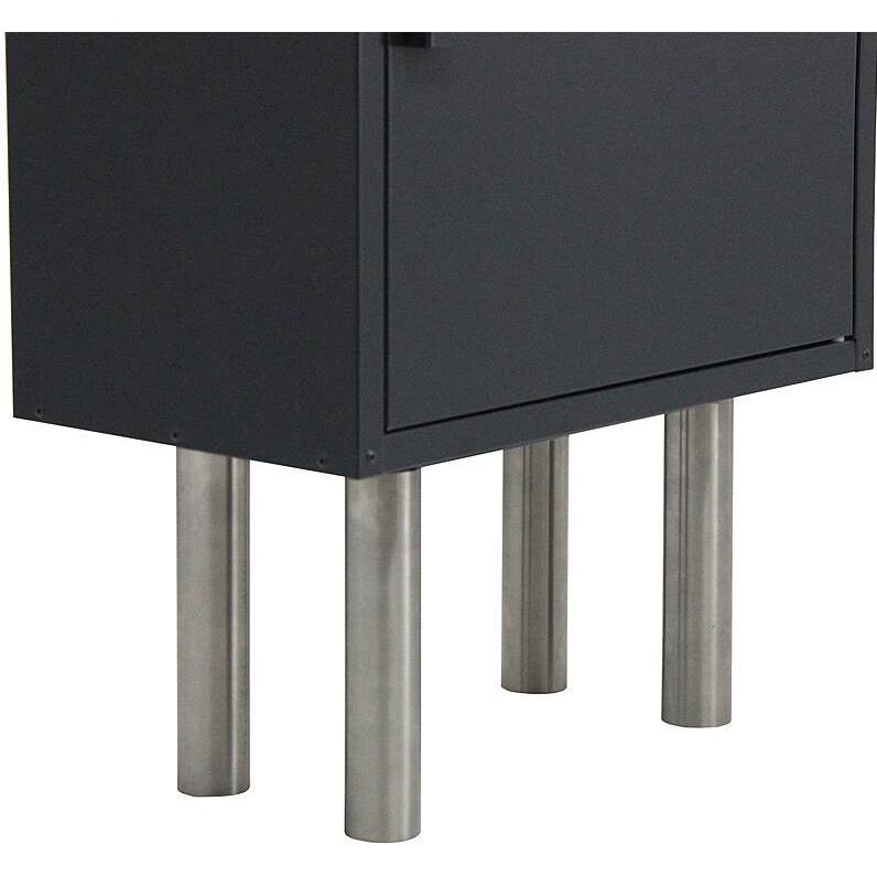 SafePost 270-A Stativ mit Edelstahl Füssen (Stativadapter), Stativ Zubehör, Schwarz
