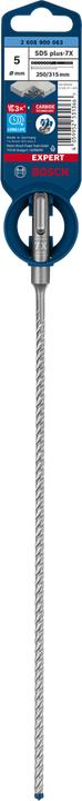 Actual product image Bosch Professional Zubehör Hammer drill EXPERT SDS plus 7X 1 piece 5.00 mm total length 315 Plus pcs. (5.0 mm)