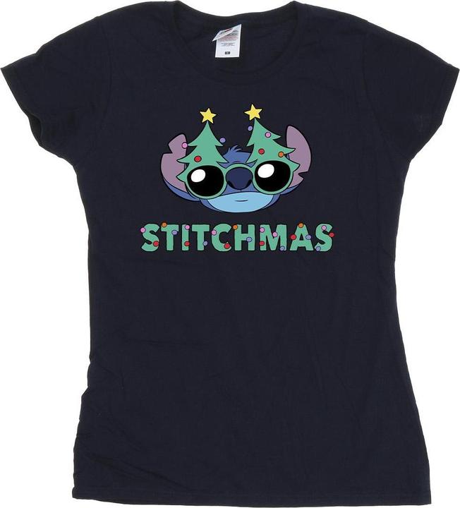 Produktbild Disney Lilo & Stitch Stitchmas Glasses TShirt (M)