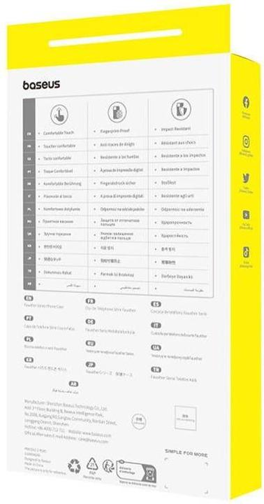 Actual product image Baseus Phone Case for iPhone 15 Pro Fauxther Series (Black) (Apple iPhone 15 Pro)