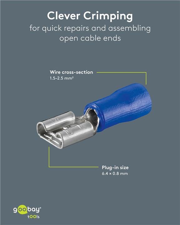 Produktbild Goobay Flachsteckhülse, Blau