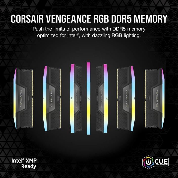 Productafbeelding Corsair D548GB 5600-40 Vengeance RGB bk K2 COR (2 x 24GB, 5600 MHz, DDR5 RAM, DIMM 288 pin)