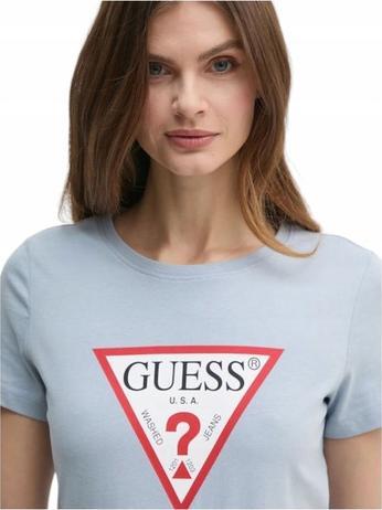 Immagine prodotto Guess Damen T-Shirt Original Tee Blau (M)