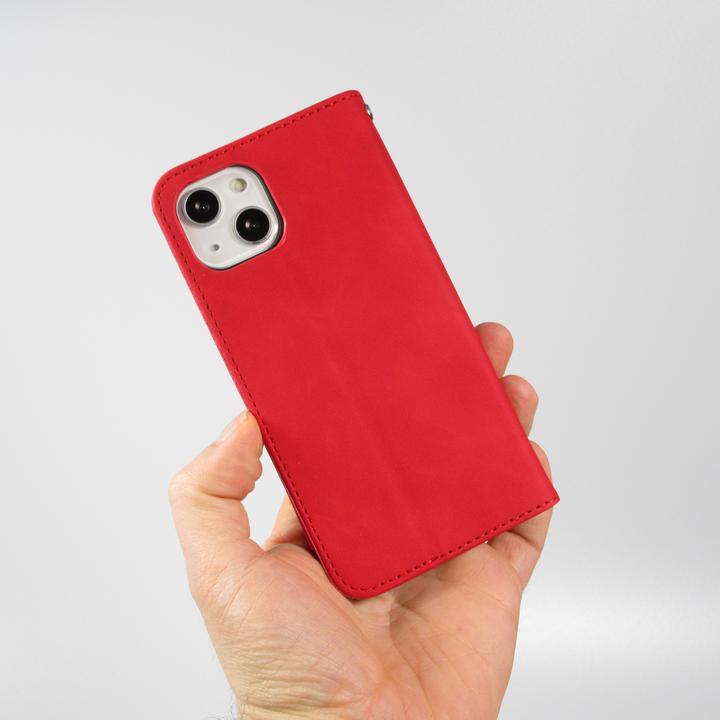Actual product image PhoneLook Etui cuir Flip Wallet vintage avec fermeture aimantée et compartiment cartes (Apple iPhone 13)