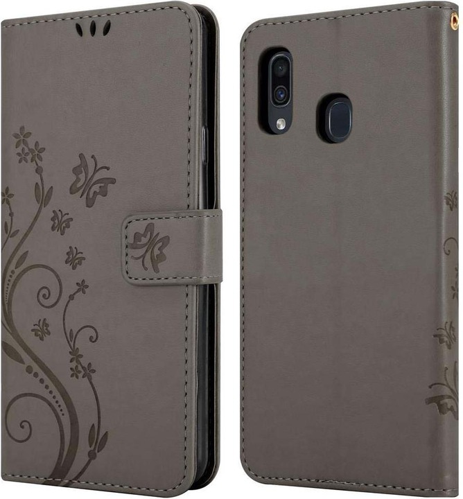 Produktbild Cadorabo Flower Book Cover (Samsung Galaxy A20, Samsung Galaxy M10s, TCL A30)