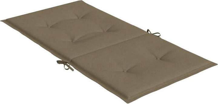 Actual product image vidaXL Low backrest cushions 4 pcs. fabric (100 x 50 x 4 cm)