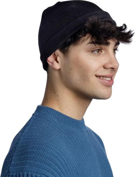 Actual product image Buff Knitted Hat Elro Black (One size)