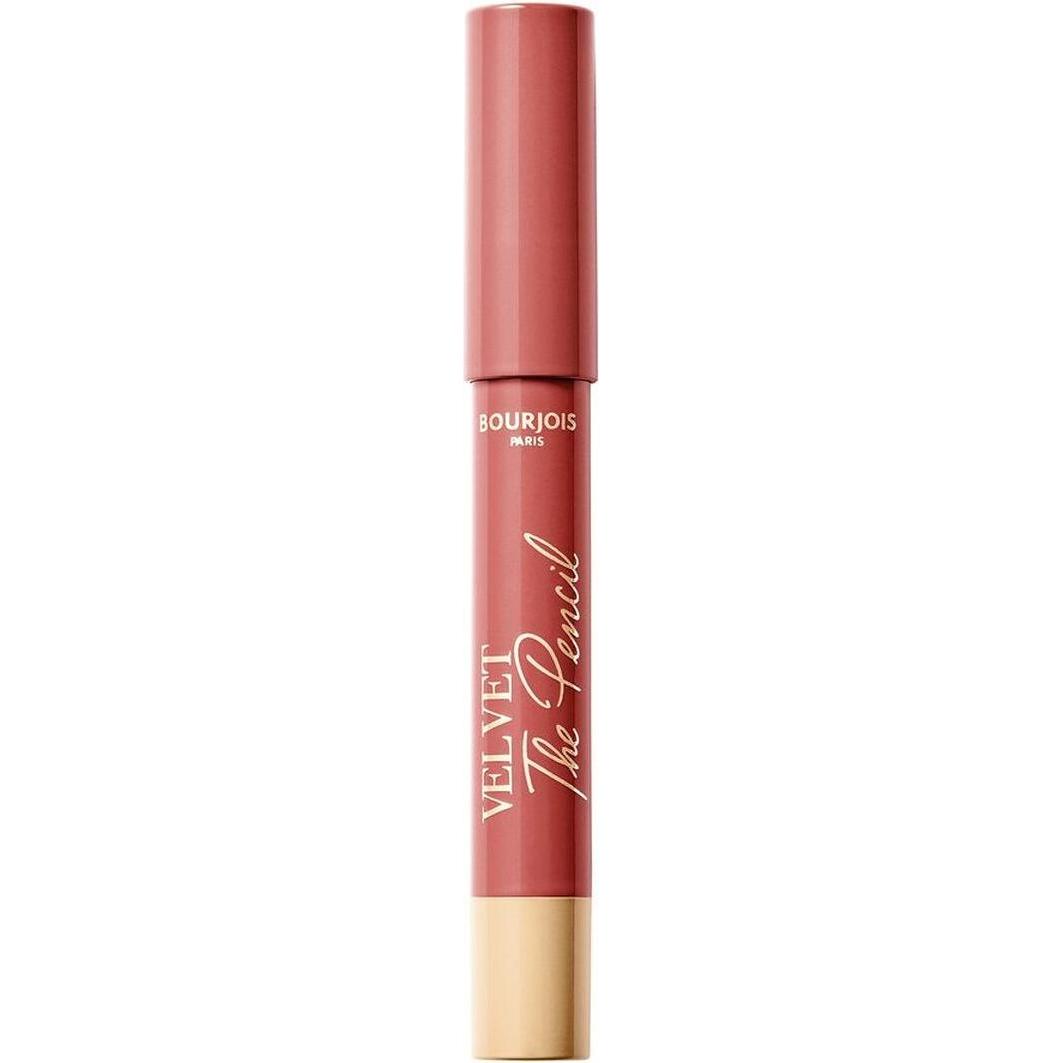 Bourjois, Lippenstift + Lipgloss, Velvet The Pencil - Waterproof and long-lasting lipstick in pencil 1.8 g 04 Less Is Br...