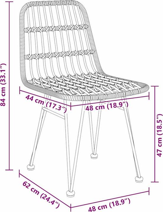 Produktbild VidaXL Gartenstuhl (80 cm)