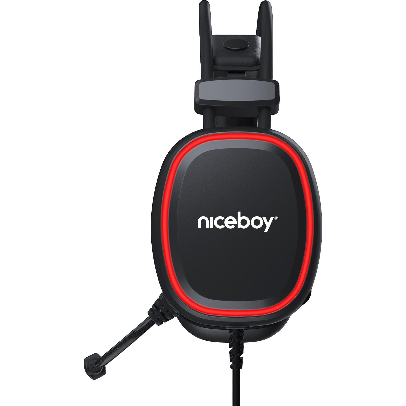 Thumbnail - Niceboy ORYX X330 Cubix (Kabelgebunden), Gaming Headset, Schwarz
