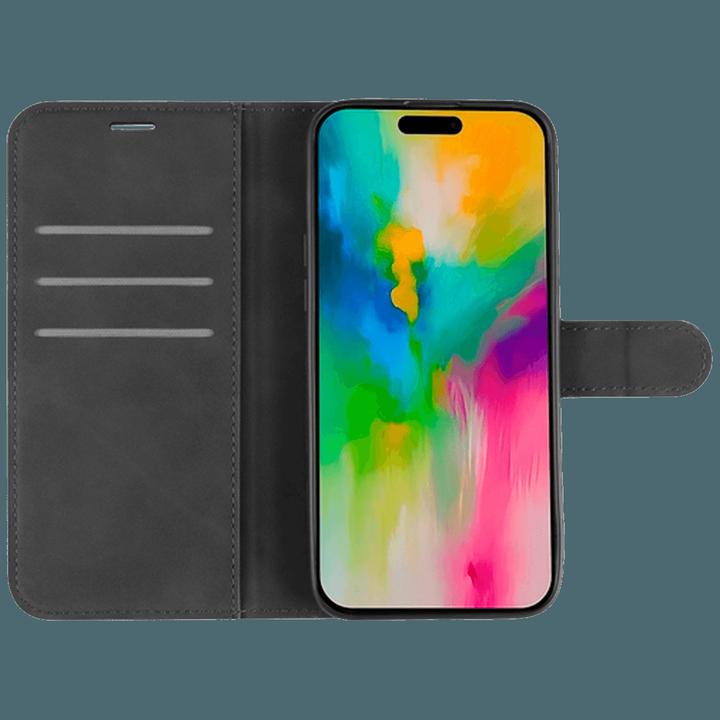 Actual product image Just in Case Pu-Leather Premium Book Case Black Apple iPhone 16 Pro Max (Apple iPhone 16 Pro Max)
