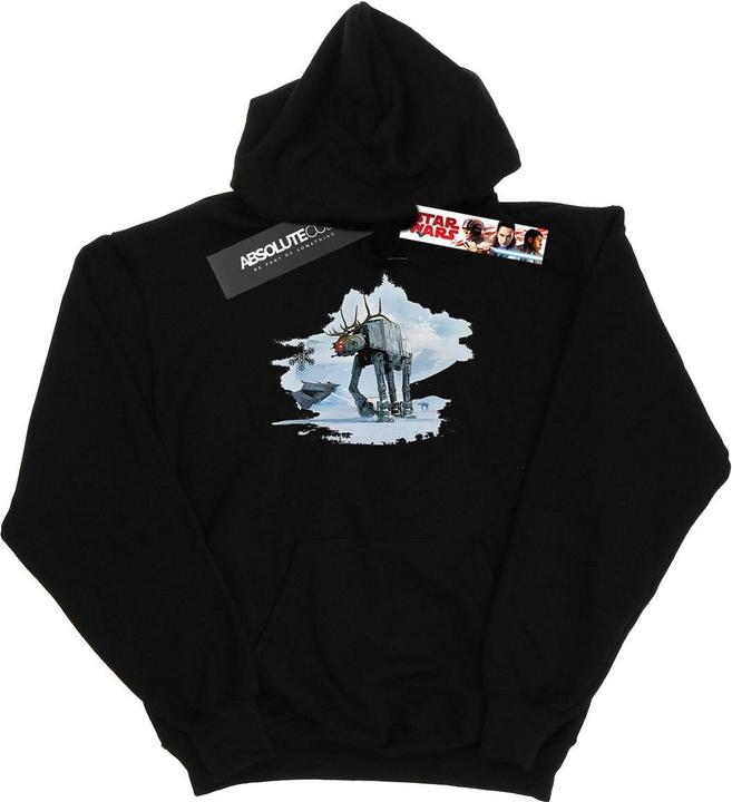 Actual product image Star Wars Boys Christmas AT-AT Reindeer Hoodie (128)