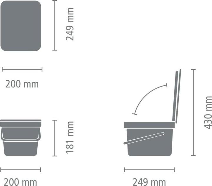 Produktbild Brabantia Kehrichteimer (6 l)