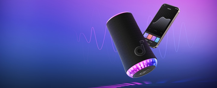 Immagine prodotto soundcore Głośnik Glow Czarny (18 h, Porta USB)