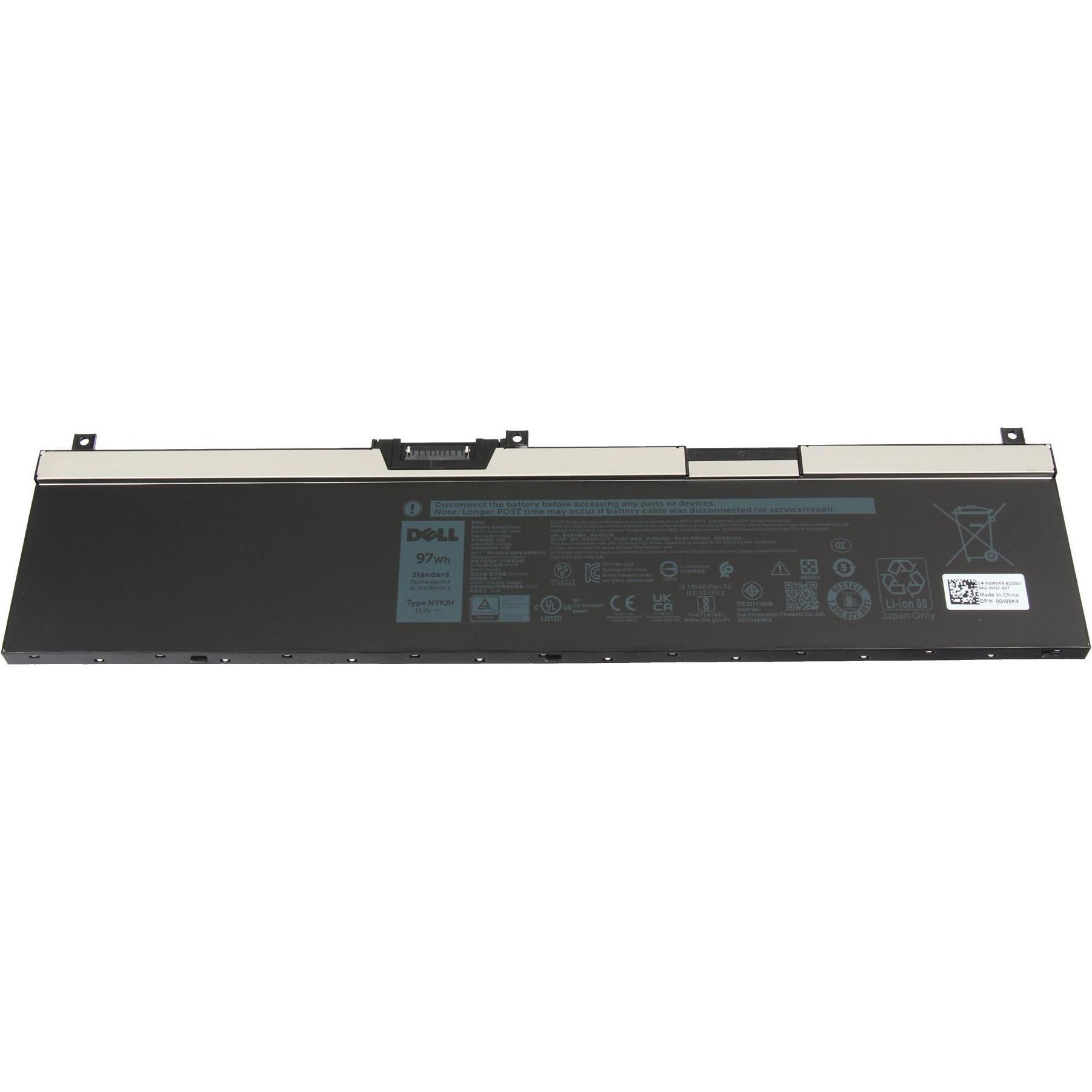 Dell CJ18V (6 Zellen, 8070 mAh), Notebook Akku