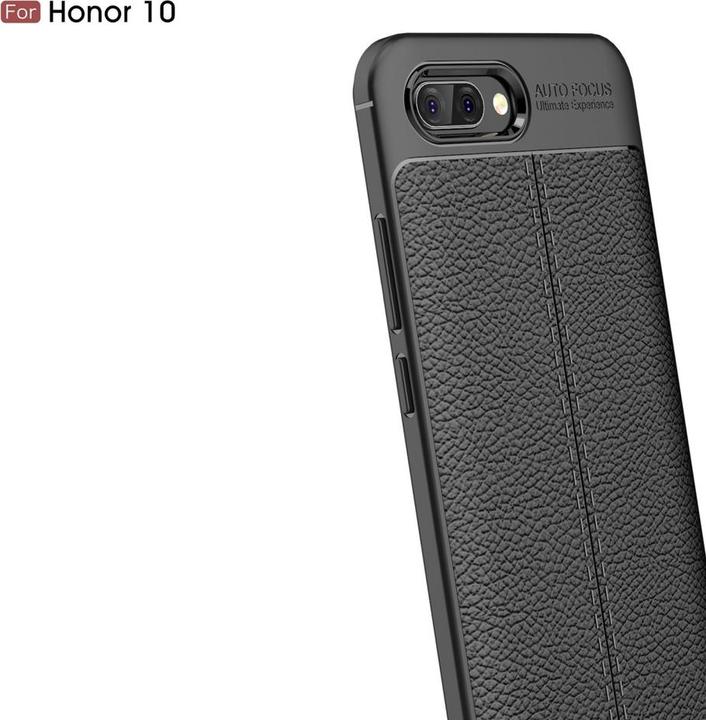 Produktbild Screenguard Honor 10 Hülle Leather Design TPU Cover