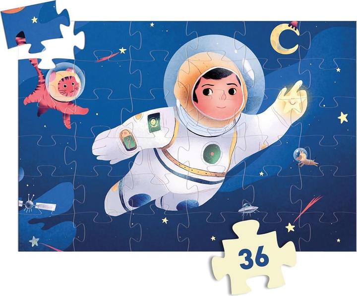 Produktbild Djeco Puzzle Astronaut auf dem Mond 36 Teile (36 Teile)