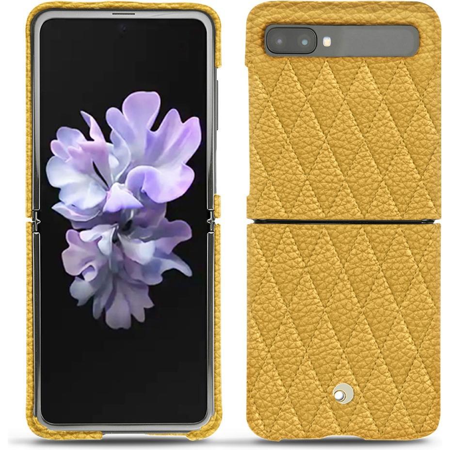 Noreve Lederschutzhülle (Samsung Galaxy Z Flip), Smartphone Hülle, Orange