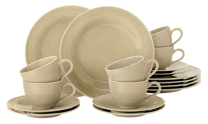 Seltmann Weiden Coffee Service Beat Sandbeige uni 18 pieces (18 Piece)