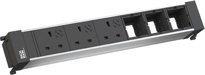 Actual product image Bachmann POWER FRAME 3xUK 90° 3.15A 3xCM 0.2m GST18 (3 x, CEE 7/3, BS 1363, 0.20 m)