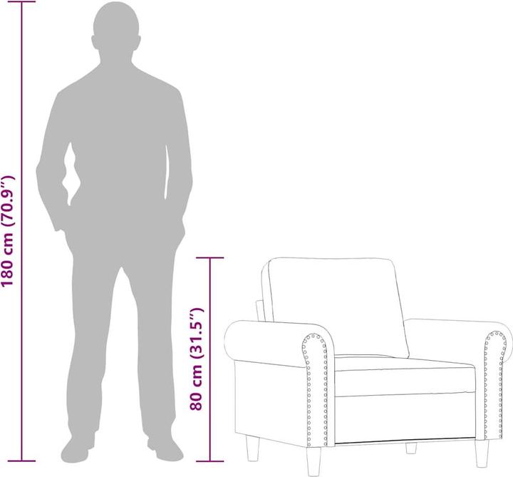 Actual product image vidaXL Sessel