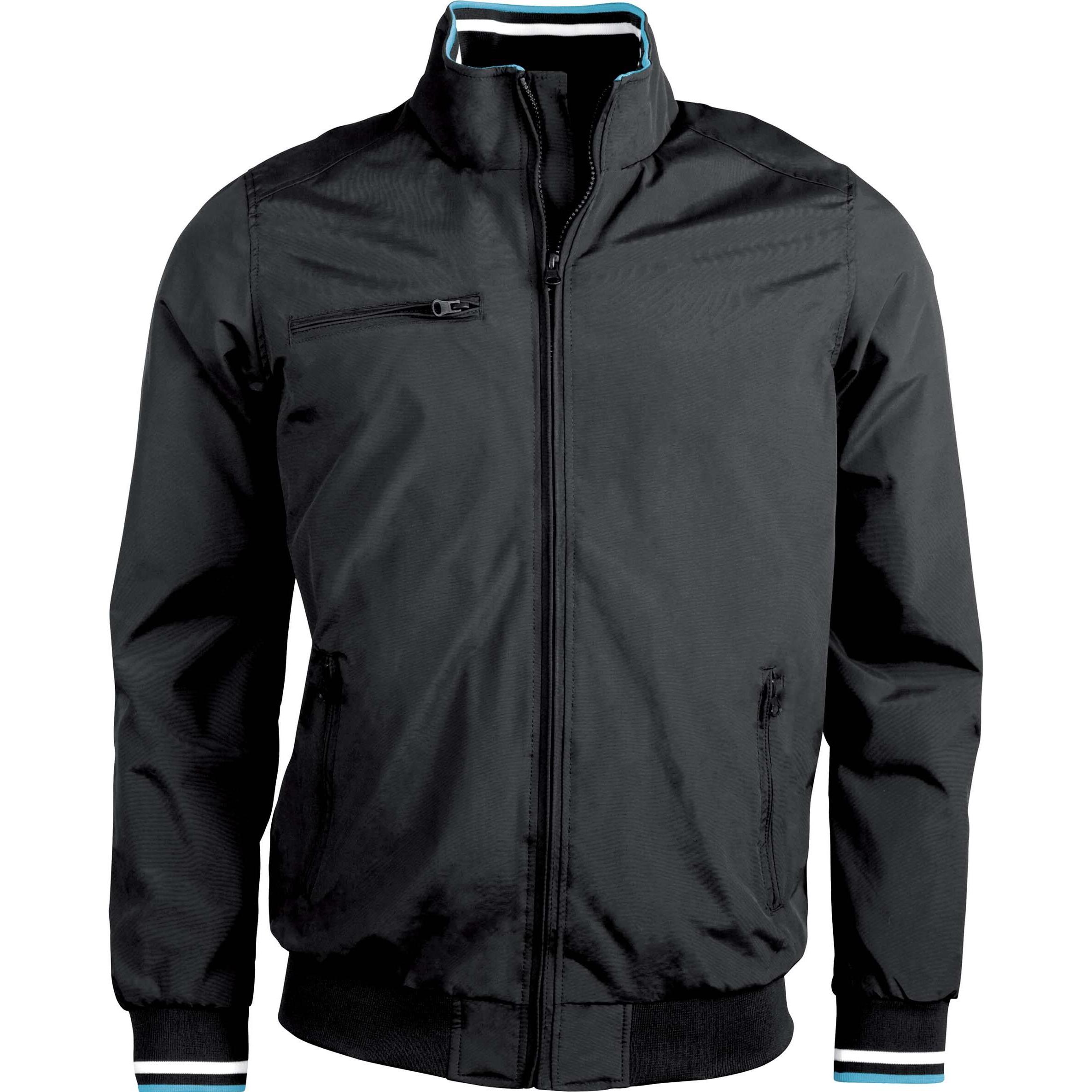 Kariban, Herren, Jacke, Stadtjacke (S), Weiss, Blau, Grau, S
