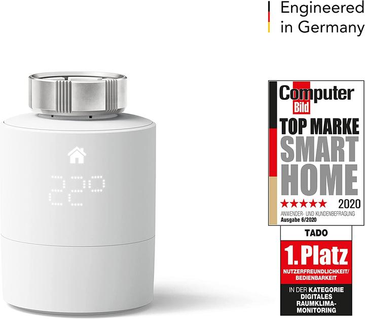 Produktbild tado° Heizkörperthermostat Zusatz: 3x Heizkörper-Thermostat
