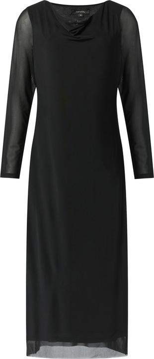 Actual product image Comma Kleid Mesh-Kleid im Slim Fit mit Wasserfall-Ausschnitt (36)