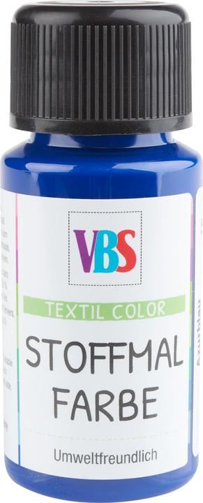 Image du produit VBS Peinture pour tissu, 50 ml (Bleu azur, 50 ml)