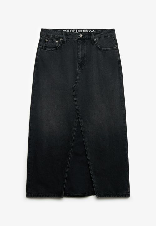 Actual product image Superdry Denim Split Maxi Skirt (34)