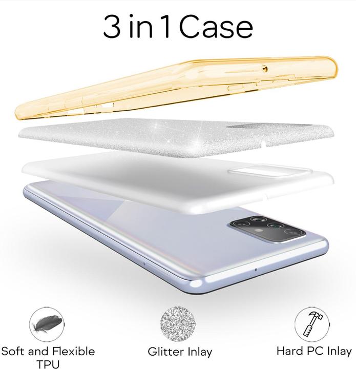 Produktbild Nalia Glitzer Hülle (Samsung Galaxy A71)