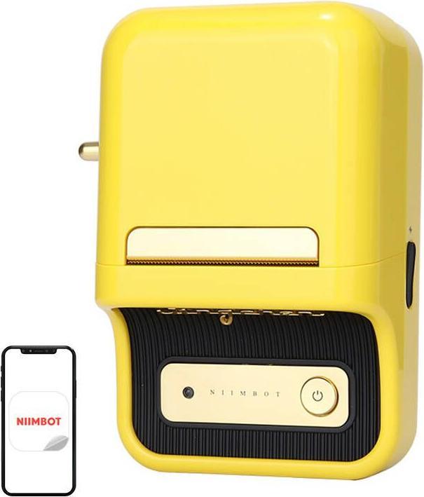 Niimbot Imprimante portable d'étiquettes B21 (jaune) (203 dpi)