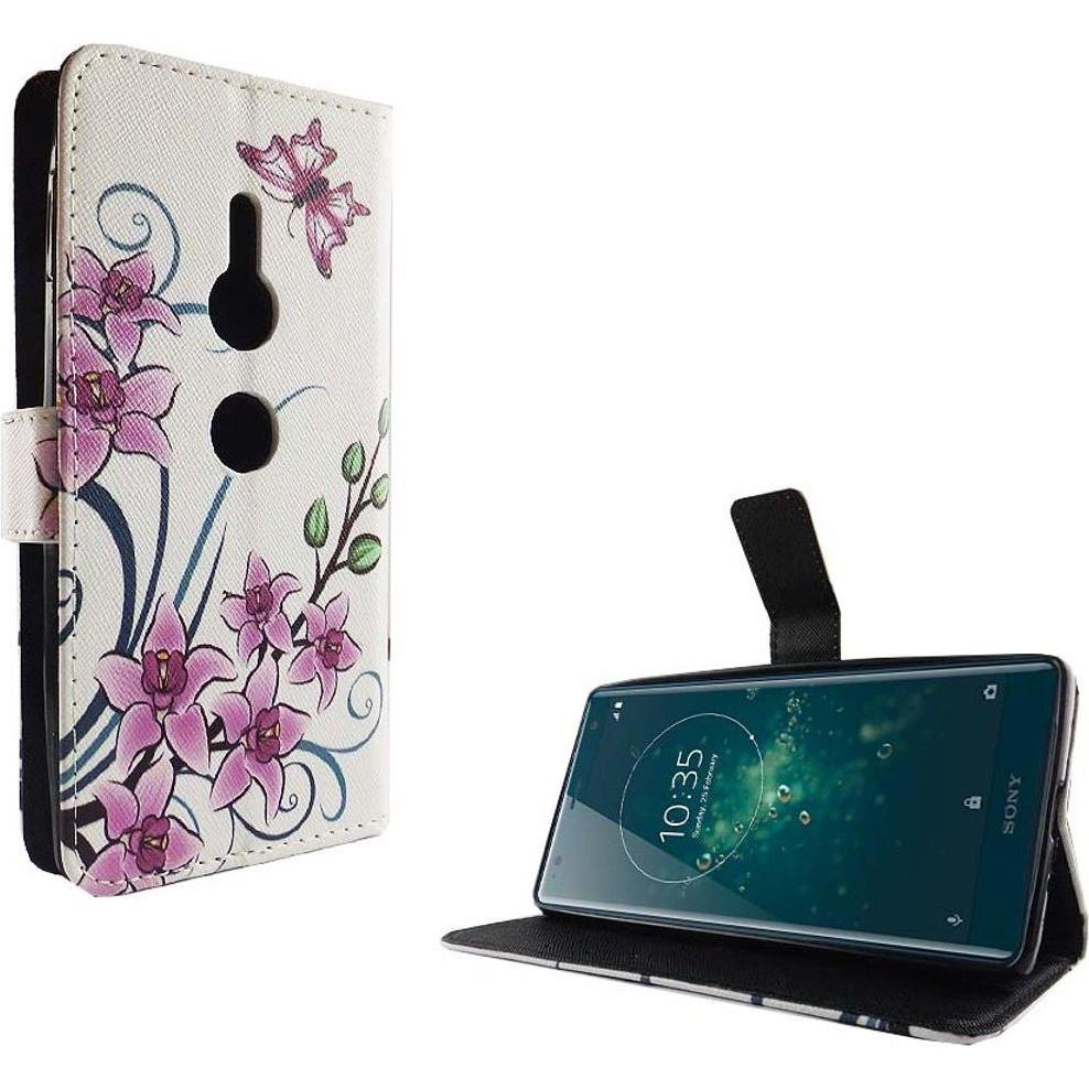 König Design Hülle Handy Schutz für Sony Xperia XZ2 Case Cover Tasche Wallet Etui Handyhülle (Sony Xperia XZ2), Smartpho...