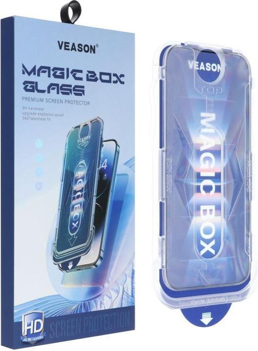 Produktbild Veason Protective glass 6D Pro Easy-Install Glass + Applicator - for Iphone 16 Plus black (1 Stk., Apple iPhone 16 Plus)