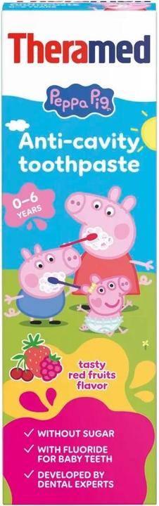 Actual product image Theramed PeppaPig tasty red fruits 0-6 Jahre (50 ml)
