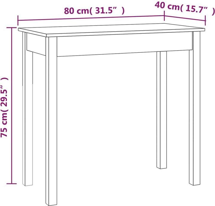 Produktbild vidaXL Delaney (80 x 40 x 75 cm)