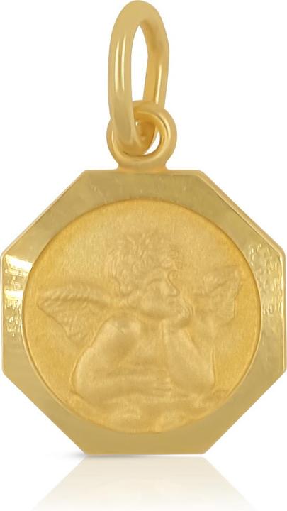 Image du produit Muau Pendant guardian angel yellow gold 750, 16x10mm (Or jaune 750/18K)